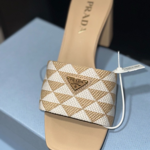 Prada Embroidered Sandals - Picture 2 of 2